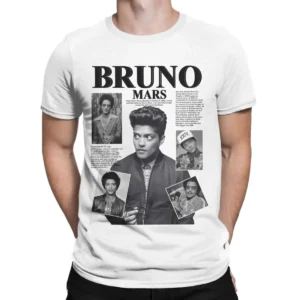 Bruno Mars T-Shirt Novelty Pure Cotton