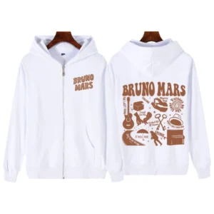 Bruno Mars Zipper Hoodie