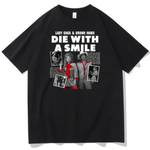 Lady Gaga & Bruno Mars Die With A Smile T-shirt