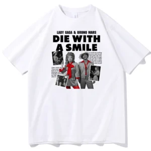 Lady Gaga & Bruno Mars Die With A Smile T-shirt