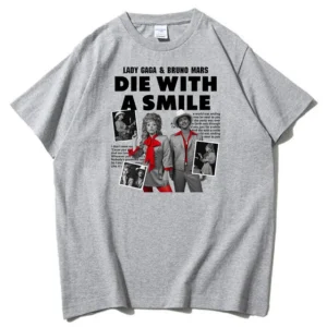 Lady Gaga & Bruno Mars Die With A Smile T-shirt