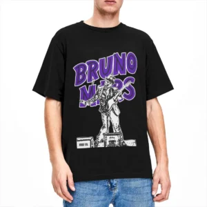 Novelty Bruno Mars Funk Punk Music T-Shirt